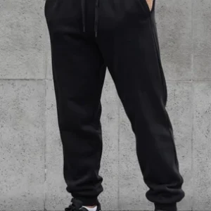 Calça Moletom Jogger Unissex Flanelada Confortável Com Bolsos e Cordão